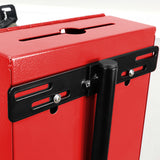 Black Metal Donation Box Floor Stand Lobby Foyer Tithes & Offering Suggestion 11065+11118-RED