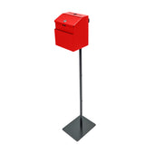 Black Metal Donation Box Floor Stand Lobby Foyer Tithes & Offering Suggestion 11065+11118-RED