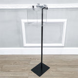 Black Metal Donation Box Floor Stand Lobby Foyer Tithes & Offering Suggestion 11065+11460