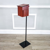 Black Metal Donation Box Floor Stand Lobby Foyer Tithes & Offering Suggestion 11065+11463