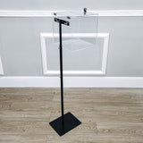 Black Metal Donation Box Floor Stand Lobby Foyer Tithes & Offering Suggestion 11065+20033