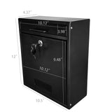 Outdoor Drop Box Locking Drop Box Wall Mounted Mailbox Suggestion Donation Box