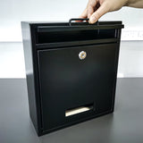 Outdoor Drop Box Locking Drop Box Wall Mounted Mailbox Suggestion Donation Box