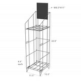 Display, Bulk Newspaper Wire Rack Magazine Stand 1112 912