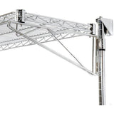 Nexel_Wall_Mount_Wire_Shelving_24W_x_24D_x_14H_1 Shelf_Starter Chrome