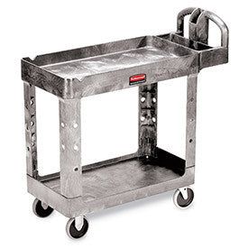 Rubbermaid Premium Universal Shelf Carts   36Wx24D Shelf   38 1/8H   Gray
