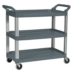 Rubbermaid Xtra Carts With Aluminum Uprights   40 3/4Wx20D Shelf   Gray