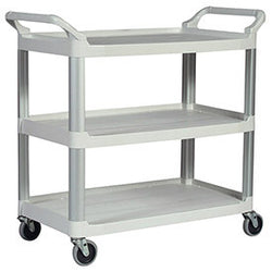 Rubbermaid Xtra Carts With Aluminum Uprights   40 3/4Wx20D Shelf   Off White