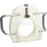 Premium Elongated Raised Toilet Seat with Arms, 5" Height 1119155