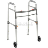 Deluxe Two Button Folding Universal Walker with 5 Wheels 1119168