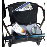Aluminum Rollator, Fold Up and Removable Back Support, Padded Seat, Blue 1119171