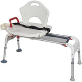 Drive Medical Transfer Bench RTL12075, Folding, Universal, Sliding, White