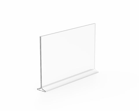 Clear Polystyrene Sign Holder Picture Frame Photo Menu Holder Countertop Rack 11193-3-17x11