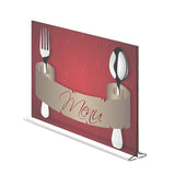 Clear Polystyrene Sign Holder Picture Frame Photo Menu Holder Countertop Rack 11193-3-17x11-24PK