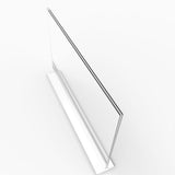 Clear Polystyrene Sign Holder Picture Frame Photo Menu Holder Countertop Rack 11193-3-17x11-6PK