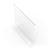 Clear Polystyrene Sign Holder Picture Frame Photo Menu Holder Countertop Rack