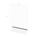 1PK 4x6" Acrylic Sign Holder Frame Photo Menu 11193-3
