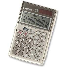 Canon Handheld Calculator, CNMLS-270G, 8 Digit LCD Display Screen, Solar or Battery Power 1119375