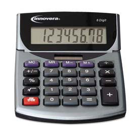 Innovera? 15925 Portable Minidesk Calculator, 8 Digit LCD 1119395