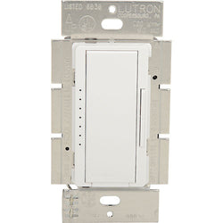 Lutron Digital Fade Dimmer, Single Pole, Multi Loc, 120V, 1000W, Gloss, White1119595