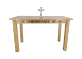 Church Communion Table Wood Altar Desk Clergy Desk In Remebrance of Me