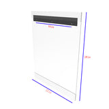 Plexiglass Acrylic Wall Poster Frame with Slide In Design Holds 12" x 28" Prints