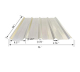 10 Sheets of Corrugated Metal Roof Sheets 94x36" Spraying Metal
