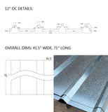 8 Sheets of Corrugated Metal Roof Sheets Galvanized Metal 11525