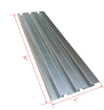 Double Sided Slatwall Aluminum Slatwall Panel Merchandising Slatwall Metal Board