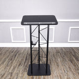 Truss Metal and Wood Podium 25X16X47 Tall Church Pulpit Lectern with Cup Holder 11566-NEW
