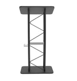Curved Podium, Truss Metal/ Wood Pulpit Lectern 11568