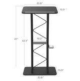 Curved Podium, Truss Metal/ Wood Pulpit Lectern 11568