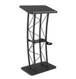 Curved Podium, Truss Metal/ Wood Pulpit Lectern 11568