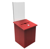 Box, Comment Collection Suggestion Donation Ballot w/ Sign Holder 7"x 7"x 9" 11571