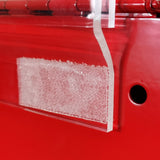 Box, Red Metal Donation Suggestion Charity Key Drop Fund Raising w/ Sign Holder 10918-red+11460-2