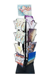 16 Pocket Greeting Card Rack Adjustable Pockets Vertical Horizontal Wire Rack