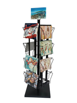 16 Pocket Greeting Card Rack Adjustable Pockets Vertical Horizontal Wire Rack