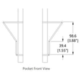 Adjustable Greeting Card Rack Display Stand 4 Tier 16 Pocket Organizer Postcard 11602R-BLACK