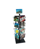 Adjustable Greeting Card Rack Display Stand 4 Tier 16 Pocket Organizer Postcard 11602R-BLACK