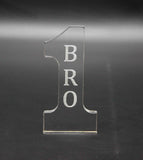 2.16"W x 4.3"H x 0.4"D Number 1 BROTHER Tabletop Gift 11617-BRO