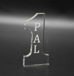 2.16"W x 4.3"H x 0.4"D Number 1 PAL Tabletop Gift 11617-PAL