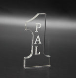 2.16"W x 4.3"H x 0.4"D Number 1 PAL Tabletop Gift 11617-PAL