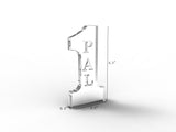 2.16"W x 4.3"H x 0.4"D Number 1 PAL Tabletop Gift 11617-PAL