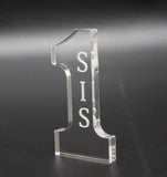 2.16"W x 4.3"H x 0.4"D Number 1 SISTER Tabletop Gift 11617-SIS
