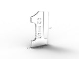 2.16"W x 4.3"H x 0.4"D Number 1 SISTER Tabletop Gift 11617-SIS