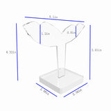 Clear Acrylic Plexiglass Earring Jewelry Stand Countertop Display 11620 11