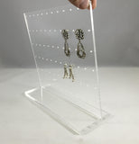 Clear Acrylic Plexiglass Ear Ring Jewelry Stand Countertop Display 11620 4A