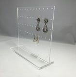 Clear Acrylic Plexiglass Ear Ring Jewelry Stand Countertop Display 11620 4A
