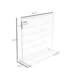 Clear Acrylic Plexiglass Ear Ring Jewelry Stand Countertop Display 11620 4A