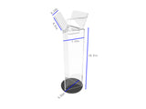 Frosted Acrylic 3 Sided Gridwall Display Rack 11680